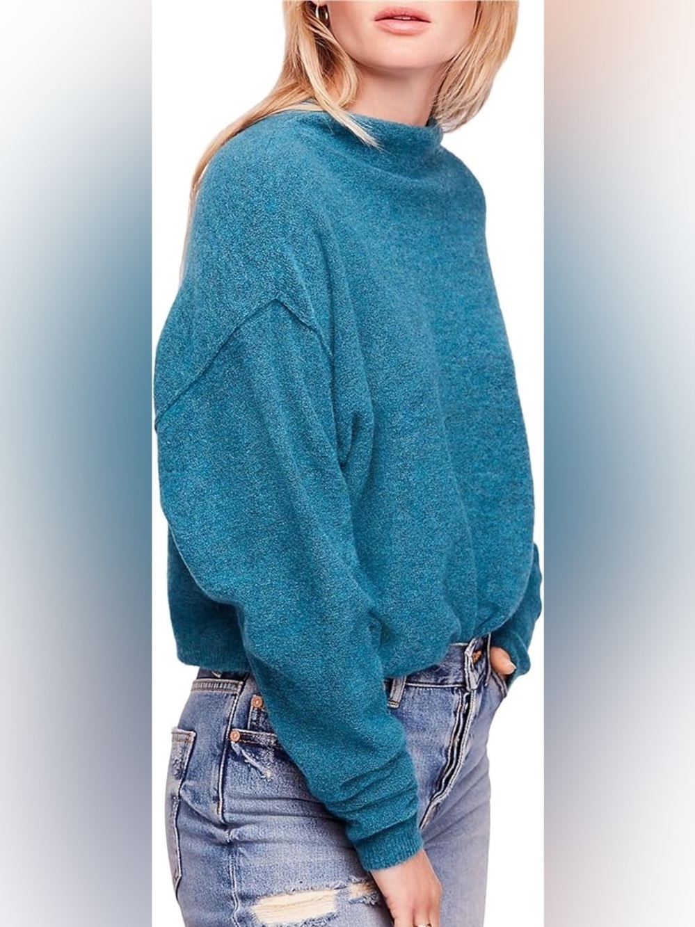 Free People Blue Green Sweater sz S